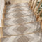 SIXHOME Stufenmatten Kitchen mat Beige 15Stück 76x20cm 3D-Abziehbilder und Sticks für Holzstufen im Innenbereich Treppenteppich Laufflächen Waschbare