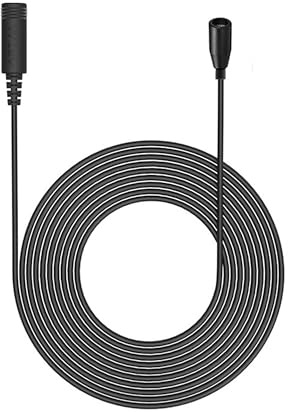 Deity W.Lav Pro Professional Lavalier Microphone 4mm 1.8m Condenser Microphone IP57 Waterproof 83dB in Diameter Mic for vlog Live(Black, Without Microdot Adapter)