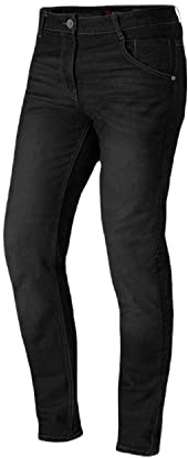 DEGEND Town Noir | Jeans Moto avec Doublure en Fibre de Kevlar - Pantalon de Moto pour Homme Approuvé CE avec Protections Amovibles de Niveau 2 et Tissu Denim - Accessoires Moto Taille M