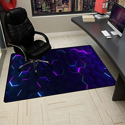 Gaming Chair Mat 80*120cm - Hard Floor Non-Slip Office Chair Mat - Low Pile Carpet Protector