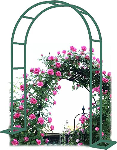 Tonnelle de Jardin en métal, Arceau de Jardin Solide, Arche à rosiers, Arcade De Jardin Treillis pour Plantes grimpantes, Roses, vignes, Support pour Plantes de fête de Mariage,Vert,W2.4mxH2.2m