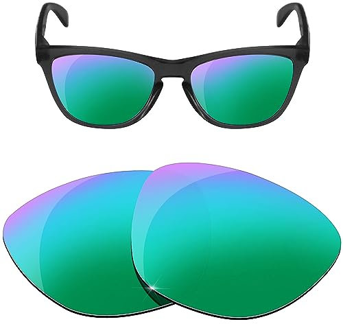 HiCycle2 Lentes de sol de repuesto para Oakley Frogskins OO9013 - Múltiples opciones, verde, nothing