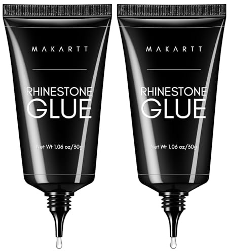 Makartt Rhinestone Glue Gel: 2 unidades de 30 ml de gel de pegamento UV para uñas con diamantes de imitación y abalorios