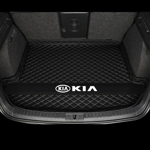 XJYBF Tapis de Coffre de Voiture pour KIA Sportage 2022-2024, Doublure de Coffre en Cuir Protection Tapis Imperméable AntidéRapant Accessoires Intérieur de Voiture, Black