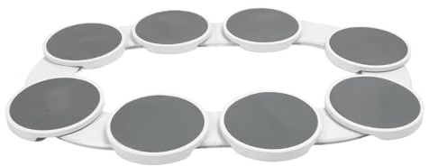 Lazy Susan Skivspelare, 360 Graders Rotation Skivbordsställ Pantry Organization Expanderbar Köksbänk Skivspelare Lazy Susan Organizers för Rektangulära och Avlånga Bord