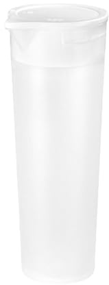 Jugs for Drinks, Beverage Jug with Lid, U Shaped Cold Brew Bottle for Household with Large Capacity, Shatterproof Fridge Door, Water Container, Beverage Jug, Tea for Juice and Coffee