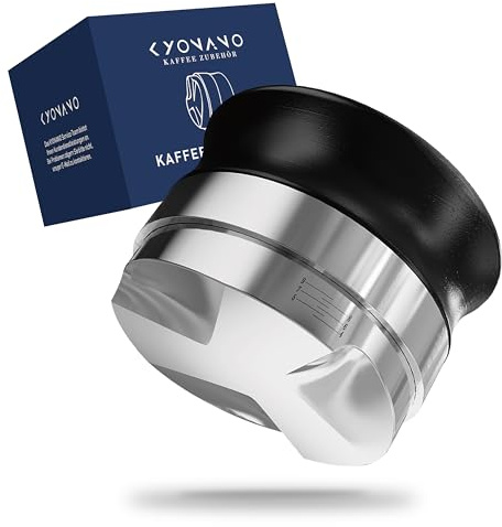 KYONANO Kaffefördelare 58 mm espresso kompensationsverktyg, svart