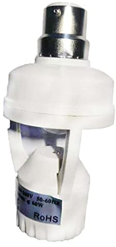 Support d'ampoule à vis B22 LED avec capteur de mouvement infrarouge PIR et douille interrupteur