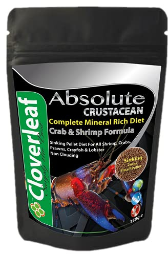 Cloverleaf 150g Absolute Crustacean Diet Sinking Crab & Shrimp Pellets Food