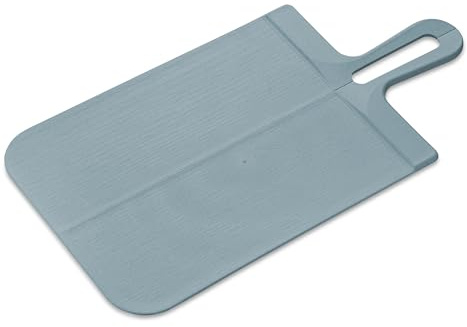 Koziol SNAP S & L Schneidebrett | faltbar, mit Griff, klingenschonend | biozirkulärer Kunststoff, langlebig, kompakt, spülmaschinengeeignet | Küche, Haushalt (nature flower blue, L)