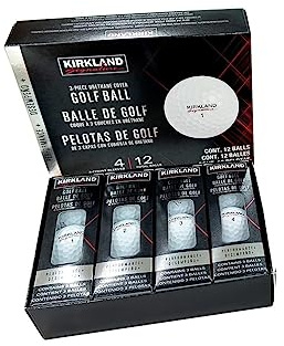 KIRKLAND Signature Performance Plus 3 Piece Urethane Coated Golf Ball (Pack of 12)