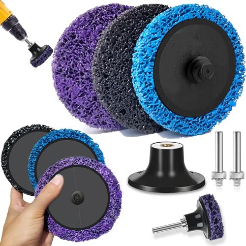Disco Limpieza Discos De Limpieza Para Amoladora Angular 20 Pcs Disco CSD Disco Abrasivo 50 mm Para El Tratamiento Superficies Pulido Eliminación De Óxido Eliminación Costuras Soldadura