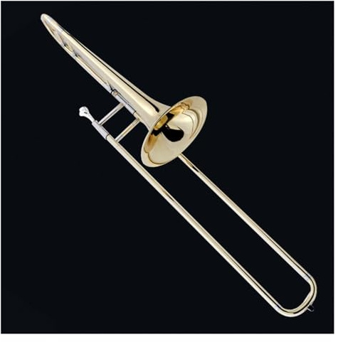 Instrumento Trombón Trombón Alto/tenor En Si Bemol, Latón Lacado En Oro, Instrumento De Latón Con Caja De Almacenamiento Y Accesorios (Color : Tenor)