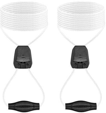 UamGlsob 1,5mm Dünne Schnürsenkel für Ski Schuhe, Schuhbänder Ohne Binden, Laces Shoelaces Kit Ersatz für Damen Herren, Schnellverschluss-System (White)