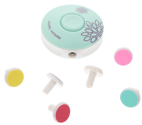 Toyvian Elektrischer Nageltrimmer Für Tragbarer Nagelpolierer Mit Schleifköpfen Akku-betrieben Leicht Und Handlich Für Sanfte Maniküre Zu Hause