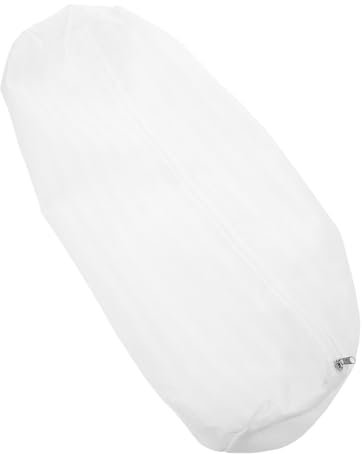 ETHZZLE Rundhals-kissenbezüge, Bequeme Kissenbezüge, Nackenrollen-Kissenbezug, Kissenbezug, Ersatz-nackenkissenbezug, Weiß, 15 X 50 cm