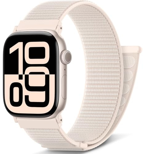 AMSKY Nylon Sport Loop Band Original Design för iWatch Series 10 9 8 7 6 5 4 3 2 1 SE Ultra