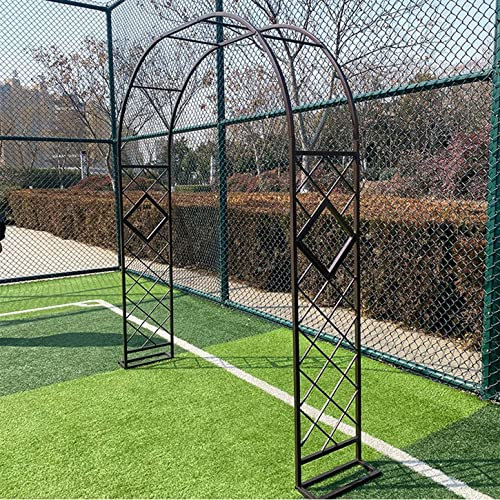 Grande pergola en métal robuste de 1,4 à 3,4 m pour plantes grimpantes, tonnelle de rose, décoration de jardin extérieure, arche de mariage, résistante aux intempéries, couleur naturelle
