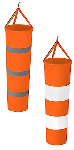 POPETPOP 2 Pièces Windsock Extérieur Indicateur de Direction Vent Oxford Météorologie Décoration de Jardin