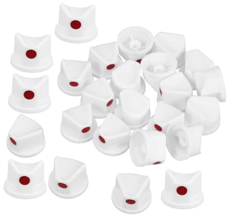 NUOBESTY 25pezzi Accessori Per Vernice Spray Set Tappi Ricambio Per Ugelli Per Bombolette Spray Punte Ugello Per Spruzzatore Vernice Coperchi Per Agitatore Per Bomboletta