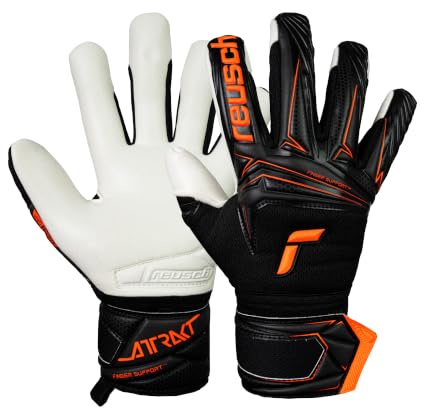 Reusch Guanti da Portiere per Uomo Adulti | Ottima aderenza, prestazioni robuste e vestibilità perfetta | traspiranti | per allenamento e partite | Attrakt Freegel Advance