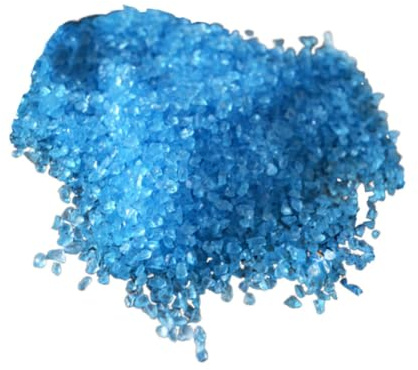 HOMOCONO Piedra Decorativa para Acuario Azul de Vidrio, Grava Segura y Decorativa de 500g para Tanque de Peces y Uso en Cristalería