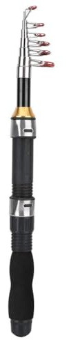 Angelrute Tragbare Kleine Short Sea Pole Mini Sea Fishing Werkzeuge Teleskop Angelrute für Reise Meerwasser Süßwasser Bass Forelle Angeln(1.5m)