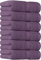 Utopia Towels - Handtücher Set aus Baumwolle - 100% Baumwolle ultraweich und sehr saugfähig, 41x71 cm - 6er Pack (Pflaume)