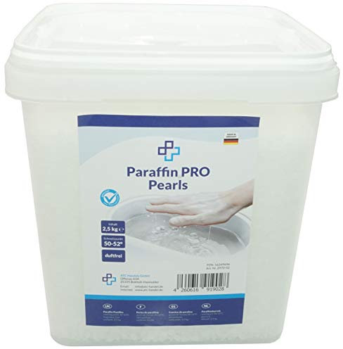 Parastar® Paraffinwachs Pearls 5 kg im handlichen Eimer - ideal für Wachsbäder und gebrauchsfertig, 50-52 Grad Celsius Schmelztemperatur