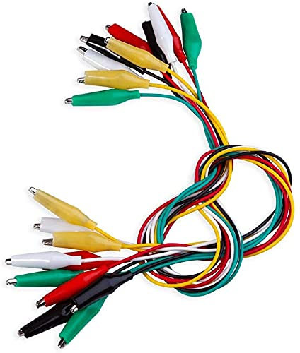 Movilideas - 10 câbles avec pinces crocodile pour tests - Test 50 cm