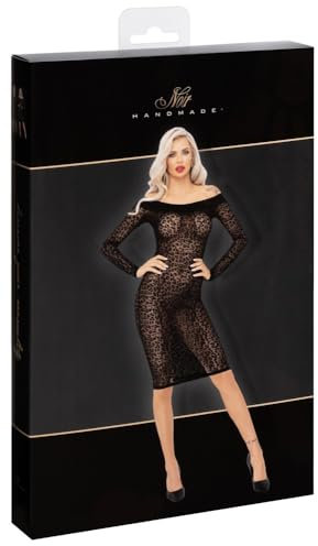 Robe mi-Longue Tulle léopard F284 - XXL - Noir