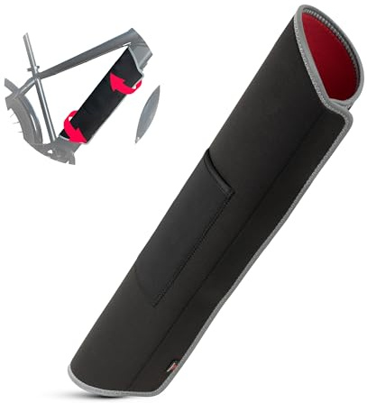 E-Bike Akku Schutzhülle Universal - Reflektierend Thermoschutz Passend für 32-37 Rahmenumfang aus Neopren Akkuschutz für Kälte Schmutz und Regenschutz Erhöht Laufzeit Rahmenakku