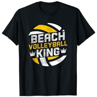 Pallavolo divertente Beach Volley King Giocatore di pallavolo Maglietta