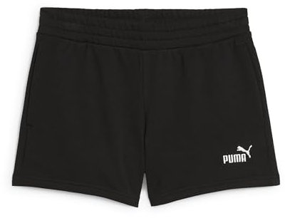 PUMA Damen ESS Small No. 1 Logo 4'' Shorts TR Gestrickte Shorts, PUMA Black, S
