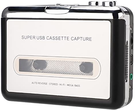 Acouto USB -band Till Mp3 -konverterare Stereo Music Player Cassette Player Old to Songs Cassette med en Kassettkonvertertermp3 Convertertape Till Mp3 Converterkassett PlayerCassette