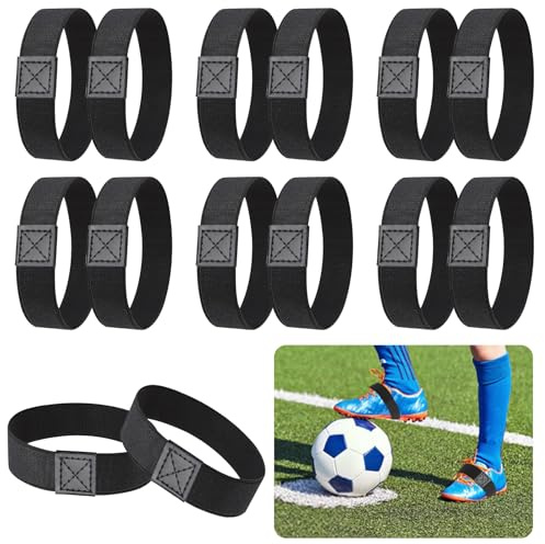 7 pares de cordones de fijación para niños, cordones elásticos para zapatos de fútbol para niños, soporte para cordones de fútbol contra los lazos que se aflojan, cinta de fijación antisuelta para