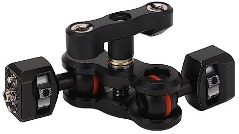 Cryfokt Compact Magic Arm Dual Ball Head Anodiserad Aluminiummaterial för Kamera DSLR-utrustning Lätt och Bärbar