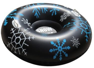 Snow Tube for Kids - Heavy-Duty PVC Inflatable Sled with Double Handles