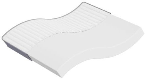 Cartvyn skummadrass medelmjuk 180 x 200 cm, andningsbar och ergonomisk för dubbelsäng, rullmadrass, vikbar madrass, toppar, kallskum och minnesskum, överdrag med quiltmönster