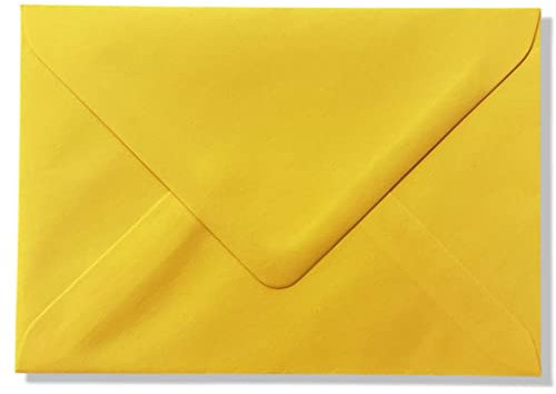 Briefumschläge, C6, 162 x 114 mm, 100 g/m², Gelb, 100 Stück