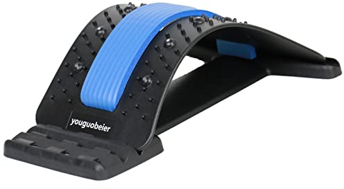 youguobeier Adjustable Lumbar Traction Back Stretcher for Pain Relief and Relaxation with Magnetic Point Massage-Immediate Relief Ergonomic Back Support Equipment for Acupressure Massage Orthosis