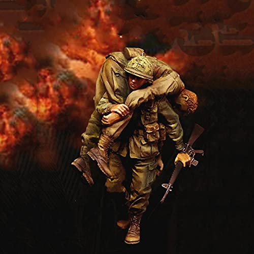 Risjc 1:35 Vietnamkrieg US Army gerettete Kameraden aus Resin (2 Personen) unbemalt und unmontiert Miniaturmodellbausatz/R10745