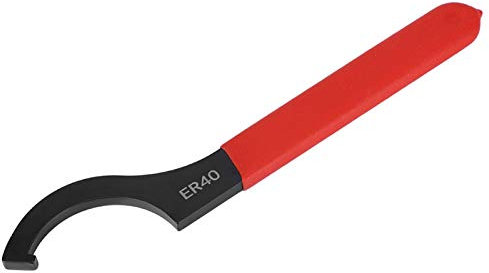 Kuuleyn Llaves de mano, llave de mandril de pinza ER40 Llave de tuerca de sujeción manual de acero con alto contenido de carbono