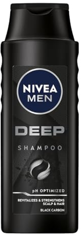 NIVEA MEN Deep Revitalisierendes Haarshampoo für Männer mit schwarzer Kohle 400ml