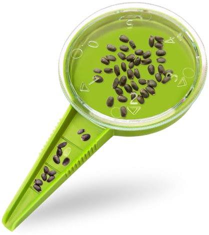 Milifox Pflanze Sämann Verstellbar - Kunststoff Pflanzhilfe für Blumenzwiebeln - Garten Sämaschine für die Bepflanzung