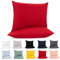Lotusein Kissenbezug 40 x 80 cm (2er Set) - Rot - 100% Jersey Baumwolle 175 g/qm Kissenbezüge - Kissenhülle für Kissen mit Reißverschluss - Oeko-Tex Zertifiziert