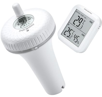Inkbird IBS-P01R flytande pooltermometer, Termometer för simbassäng för fiskdamm
