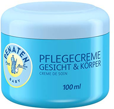 Penaten Pflegecreme Gesicht & Körper 115 Jahre Edition – Sanfte, feuchtigkeitsspendende Pflege für zarte Babyhaut – 1 x 100ml