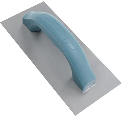 AERZETIX - C64837 - Llana de acabado/talocha/alisadora sin dientes 230x100mm - herramienta manual para la construcción - manija en plástico - hoja en acero - albañilería edificio mampostería