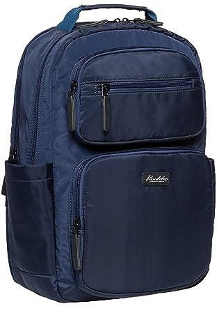KAUKKO Freizeit Laptop Rucksack, für Damen & Herren Wasserdichter Wanderrucksack, Leicht Backpack mit viele fächer für Schule Arbeit und Sport, 14L, Blau